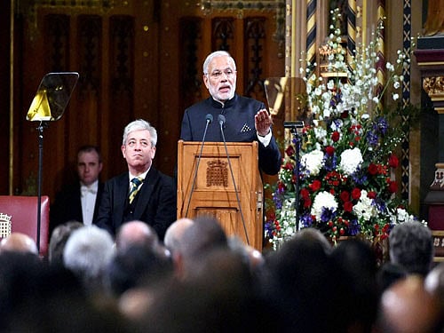 PM Modi in London, PTI file photo