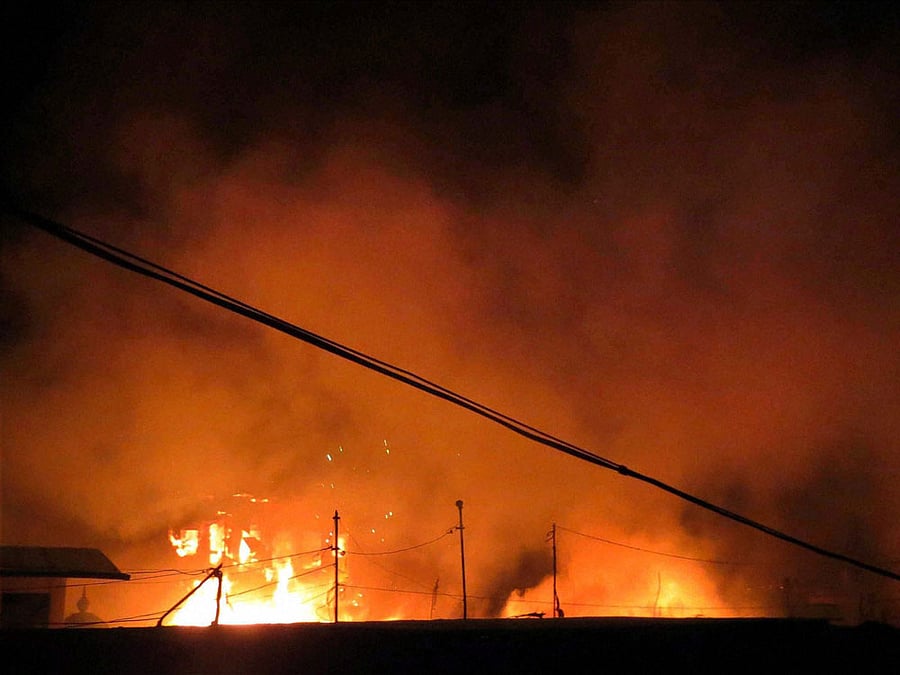 The mob torched the factory in Jhelum district last night. Paramilitary Rangers were called in to control the law and order situation today after an Ahmadi place of worship was also burnt down. PTI file photo for representation