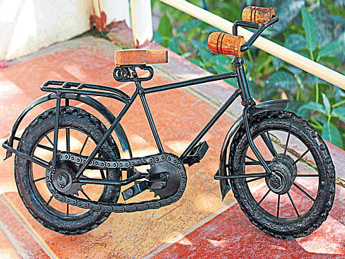 tiny tales (Above and below) A display of Charmaine's miniature collection.