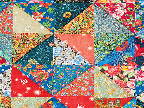 The hand-stitched quilt has a timeless appeal.