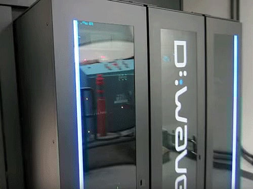 Google said it has proof that this machine really can use quantum physics to work through a type of math that is crucial to artificial intelligence much faster than a conventional computer. Screen grab.