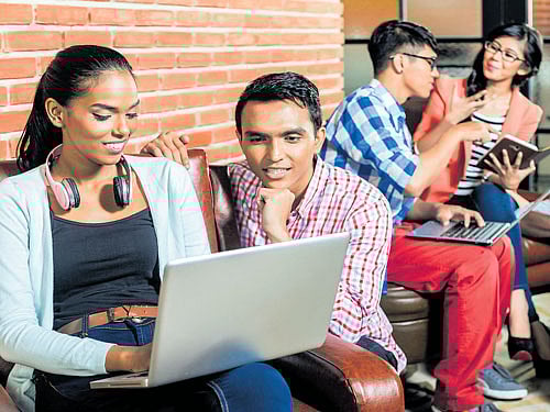 A student, no matterwhich university he or she is enrolled with, can complete his entire degree programme online. DH file photo