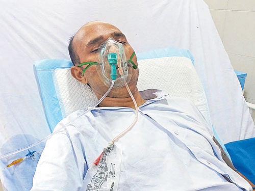Raju Nepali nearly lost his life because of delay in treatment. DH&#8200;PHOTO