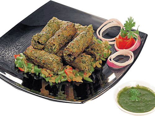 'Lahori sabzi seekh kebab'