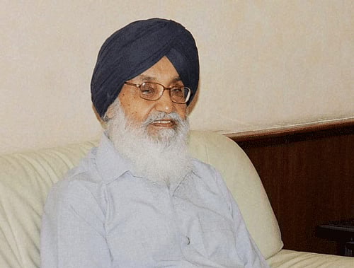 Punjab Chief Minister Parkash Singh Badal. PTI File Photo.