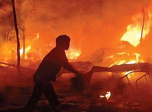 A gas tanker truck ignited an inferno at a crowded industrial gas plant in Nigeria, killing scores of people lining up to refill their cooking gas cylinders. File photo for representation only