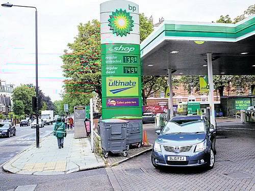 A gas station sign in London shows the cost difference between gas and diesel. The emissions issue was brought to the fore when Volkswagen acknowledged in September that it had fiddled with 11 million of its diesel-powered cars to evade emission tests. NYT