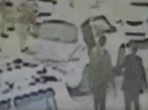 The CCTV footage shows that one of the accused, who appears to be known to the woman, entered the college through a broken wall at about 9:45 AM and called her from inside, DCP (West) Gurgaon Kulvinder Singh said. Screen grab