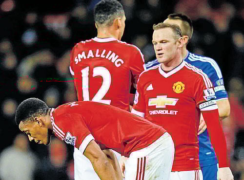 TROUBLED TIMES Manchester United will be determined to stop their stunning slip against Swansea on Saturday. REUTERS