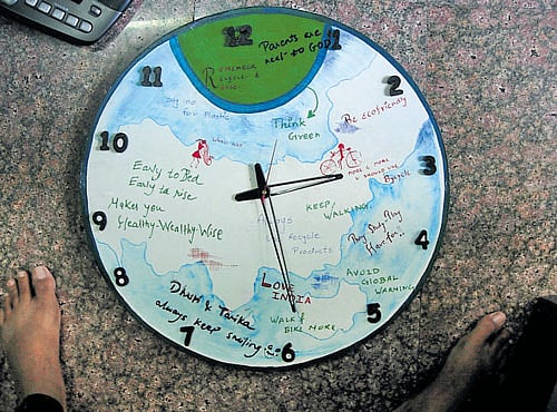INNOVATIVE Some of Amruta's clock creations