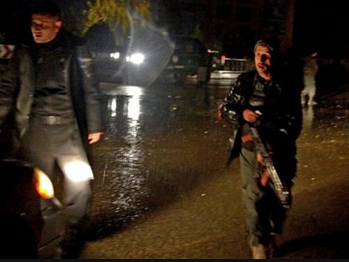 Official sources said special combat units of the Afghan National Police have recovered three bodies from outside the Indian consulate. Image: Screenshot