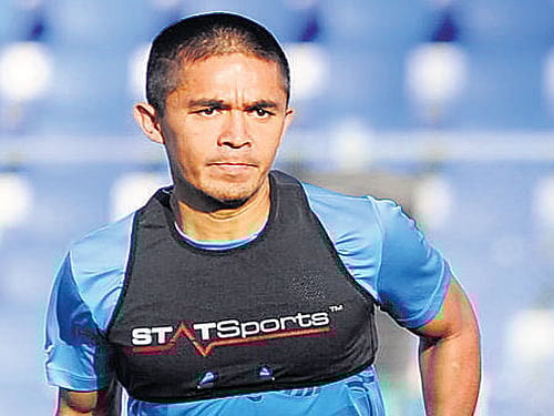 Sunil Chhetri. DH File Photo.