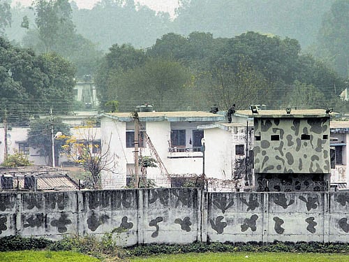 Air warriors were issued arms and ammunition to protect vital assets. pti file photo
