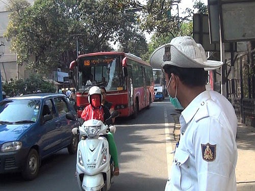 The traffic police on its part have been distributing pamphlets, creating awareness with displays on hoardings and posters, holding bike rallies and education programmes to spread the message about the new rule.