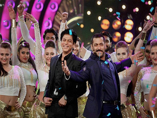 Shah Rukh Khan and Salman Khan, pti file photo