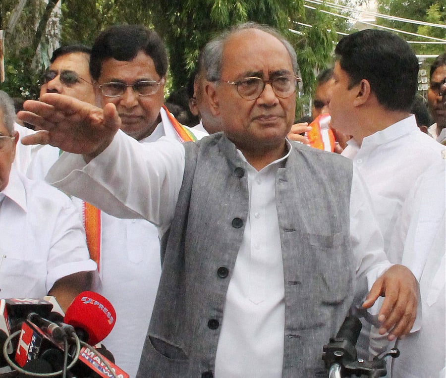 Digvijay Singh, pti file photo