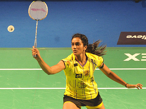Indian shuttler P V Sindhu. DH File Photo.