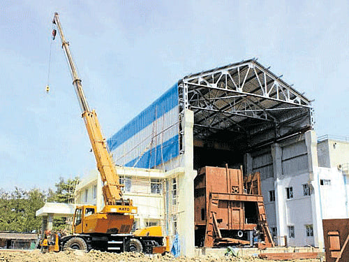 The company's turnkey project for the Myanmar Navy in progress, in this file photo.