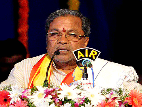 Chief Minister Siddaramaiah. DH photo