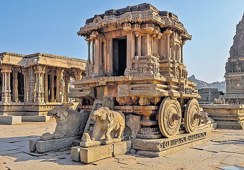 Stone chariot, Hampi.