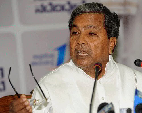 Chief Minister Siddaramaiah. DH File Photo.