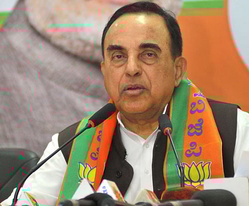 BJP leader and former Union Minister Subramanian Swamy, who is actively pursuing the Ram Janambhoomi movement case in court, will provide perspective on the entire issue to RSS sympathisers at a seminar on February 20 here for handling social media like Twitter and Facebook. PTI File Photo.
