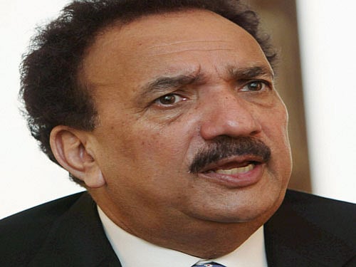 Pakistan's Interior Minister Rehman Malik, pti file photo