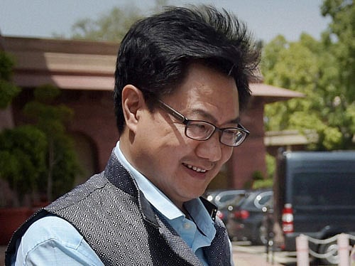 Union Minister of State for Home Kiren Rijiju. PTI File Photo.