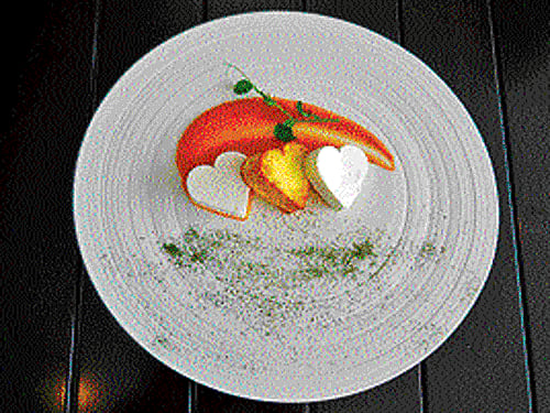 Dining over a candle