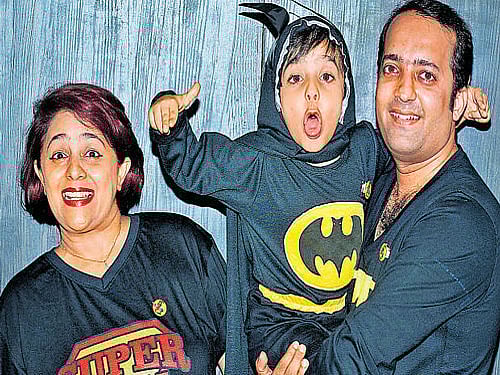 Bindiya, Ishan and Keyur Shah.