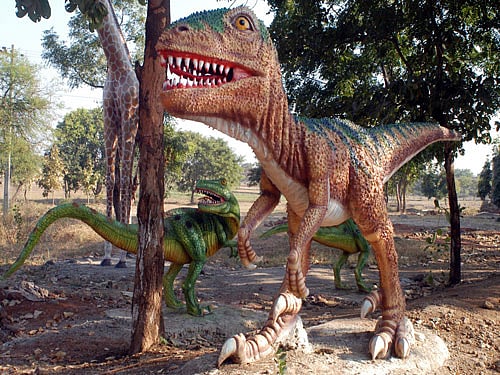 The tracks from Gansu Province in northern China appear to have been made by four-legged dinosaurs. File photo