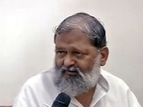 Health Minister Anil Vij. Courtesy: ANI