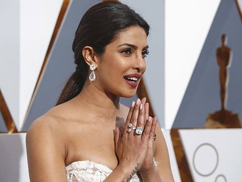 Priyanka Chopra arrives at the 88th Academy Awards in Hollywood, California February 28, 2016. REUTERS Photo
