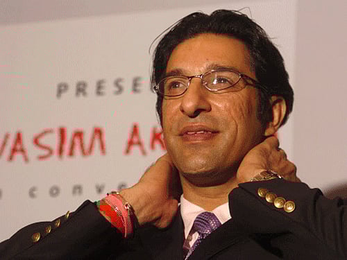 Former fast bowling great Wasim Akram. DH file photo