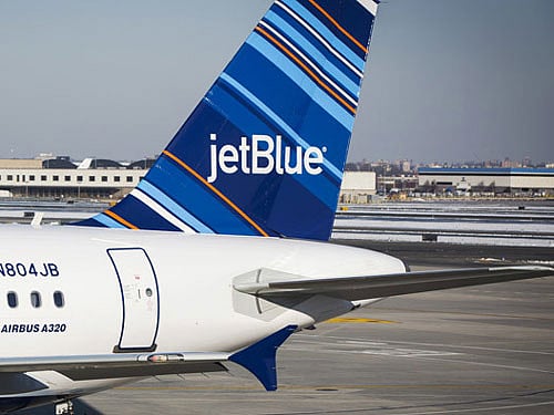 The pair had flown from Boston to Los Angeles in the US without incident but were singled out after the JetBlue passenger plane landed, witnesses said. Reuters file photo for representation