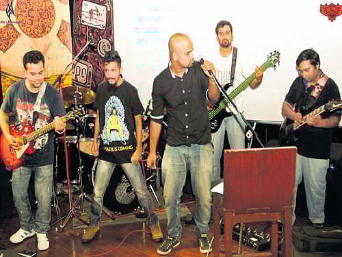 Offbeat: (From left) Gaurav, Sarthak, Rahul, Sritam and Swarup.