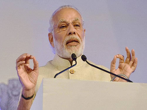 Modi said that electricity has not reached 18,000 villages of the country even after 70 years of independence. PTI Photo.