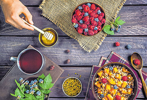 Healthy CHOICE: A wholesome breakfast can include oats, fruits and cereals .