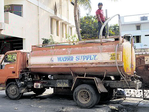 With an increase in the number of apartments, the demand for water has risen. DH FILE photo