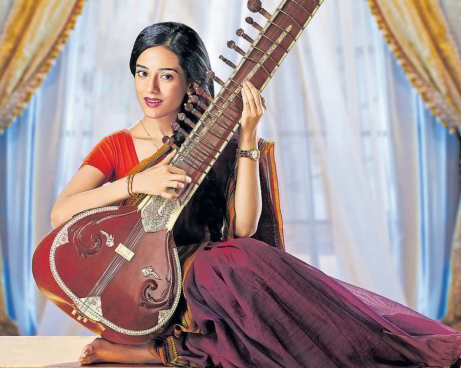 Tele debut Actor Amrita Rao in a still from 'Meri Awaaz Hi Pehchaan Hai'.
