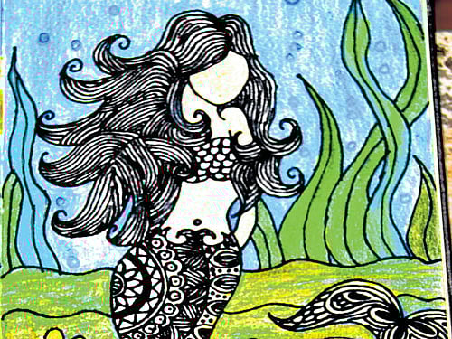 intricate (Above and below) Some of Sheetal's doodles.