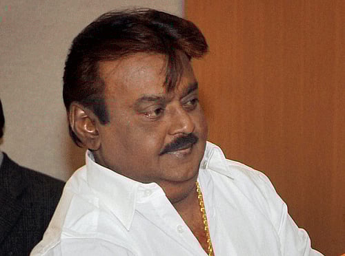 DMDK chief Vijayakanth . File photo