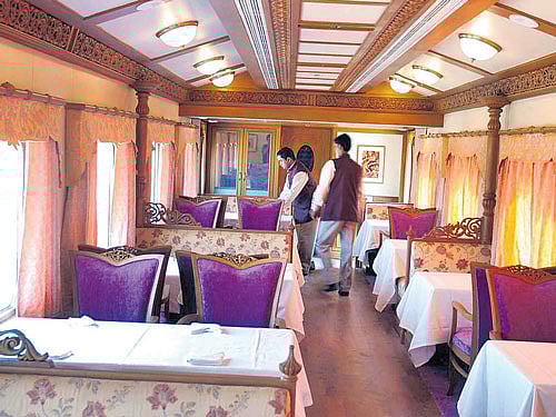 A two-day three-night trip to Mysuru or Kabini, Belur, Halebid and Shravanabelagola costs Rs 16,000 in the  cheaper edition of the Golden Chariot. DH File Photo