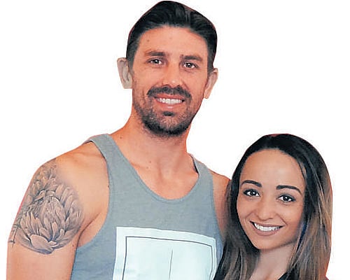 Cool: David Wiese and Chene Smith.