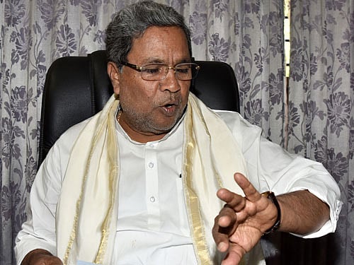 Karnataka Chief Minister Siddaramaiah. DH file photo