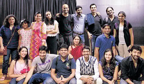 Passionate: (Top row, from left) Lynessa Coutto, Karma Sharan, Swati Krishna Sharan, Aditi Sivaraman, Manoj Balaji, Mohan Ram, Suraj Makhija, Suraj Mani and Nithya J Rao. (Sitting) Vandhana Rajgopal, Ashank Bhandari, Ravi D'Abreo, Kusum Punjabi, Chandrahasa Reddy, Ratnakar Baggi, Sneha Suhas and Chetan Rao.