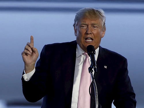 US Republican presidential candidate Donald Trump. REUTERS