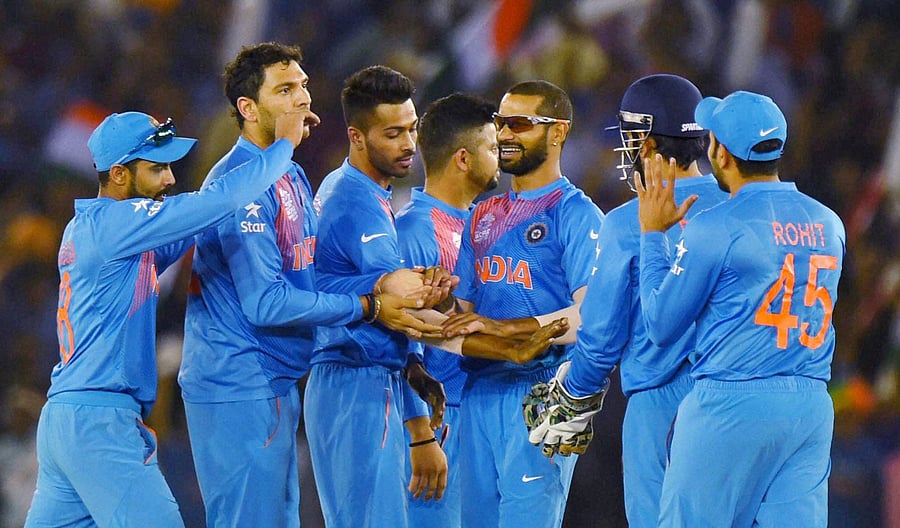 India are now second in the Twenty20 charts, behind New Zealand. Australia and New Zealand have retained the top two positions on the ODI rankings. Results from 2012-13 have been dropped, while results from 2014-15 have been reduced to a weighting of 50 per cent. PTI file photo