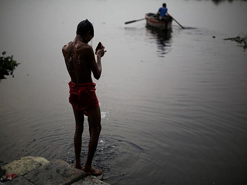 Most parts of the Capital faced water shortage on Friday as water level dropped in the Yamuna. Yamuna river. Reuters file photo