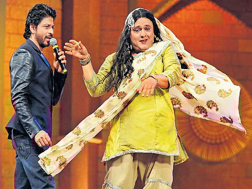 Laughing it up! A still from the launch of 'The Kapil Sharma Show'.